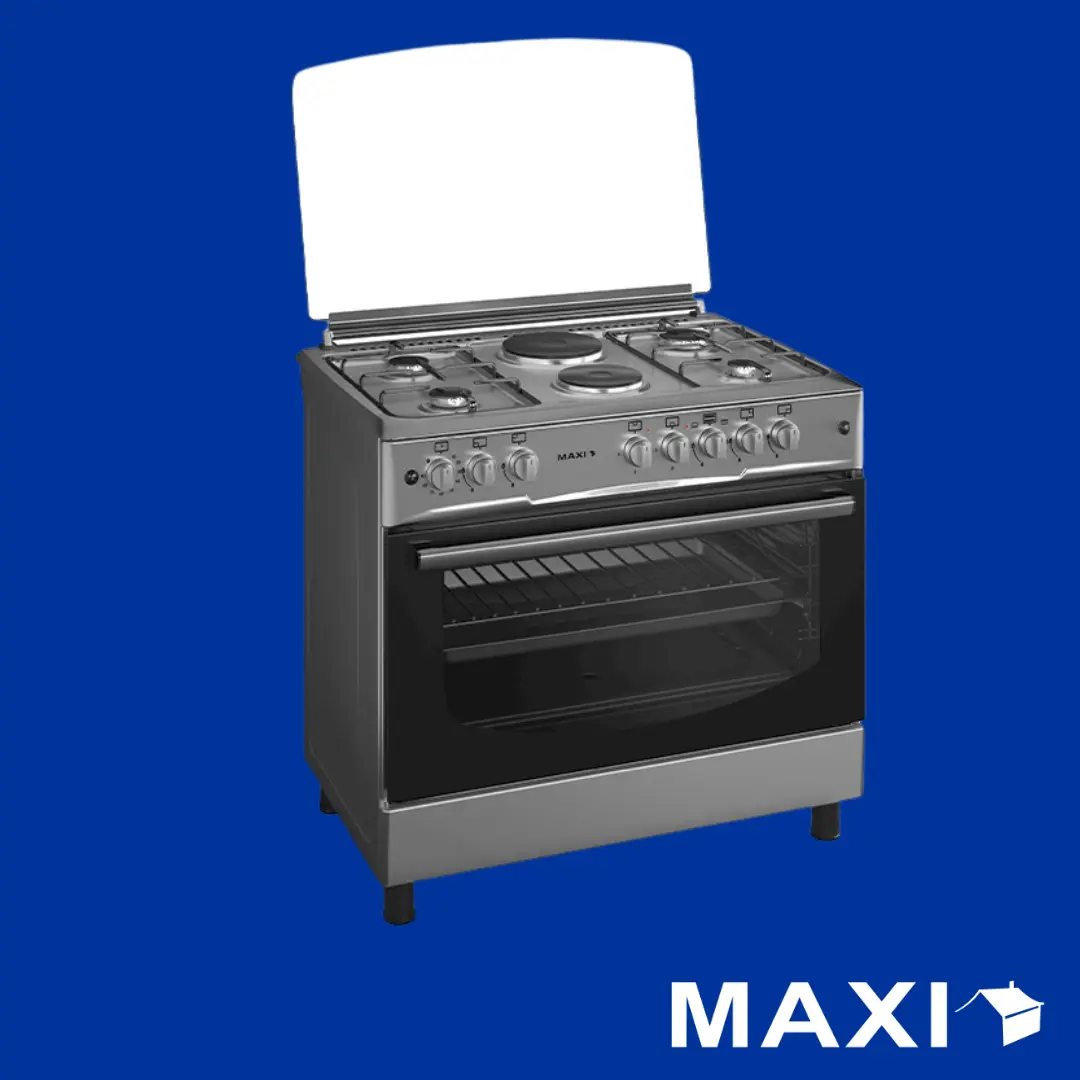 Maxi Gas Cooker 60x90 CM (4+2) Burners Inox