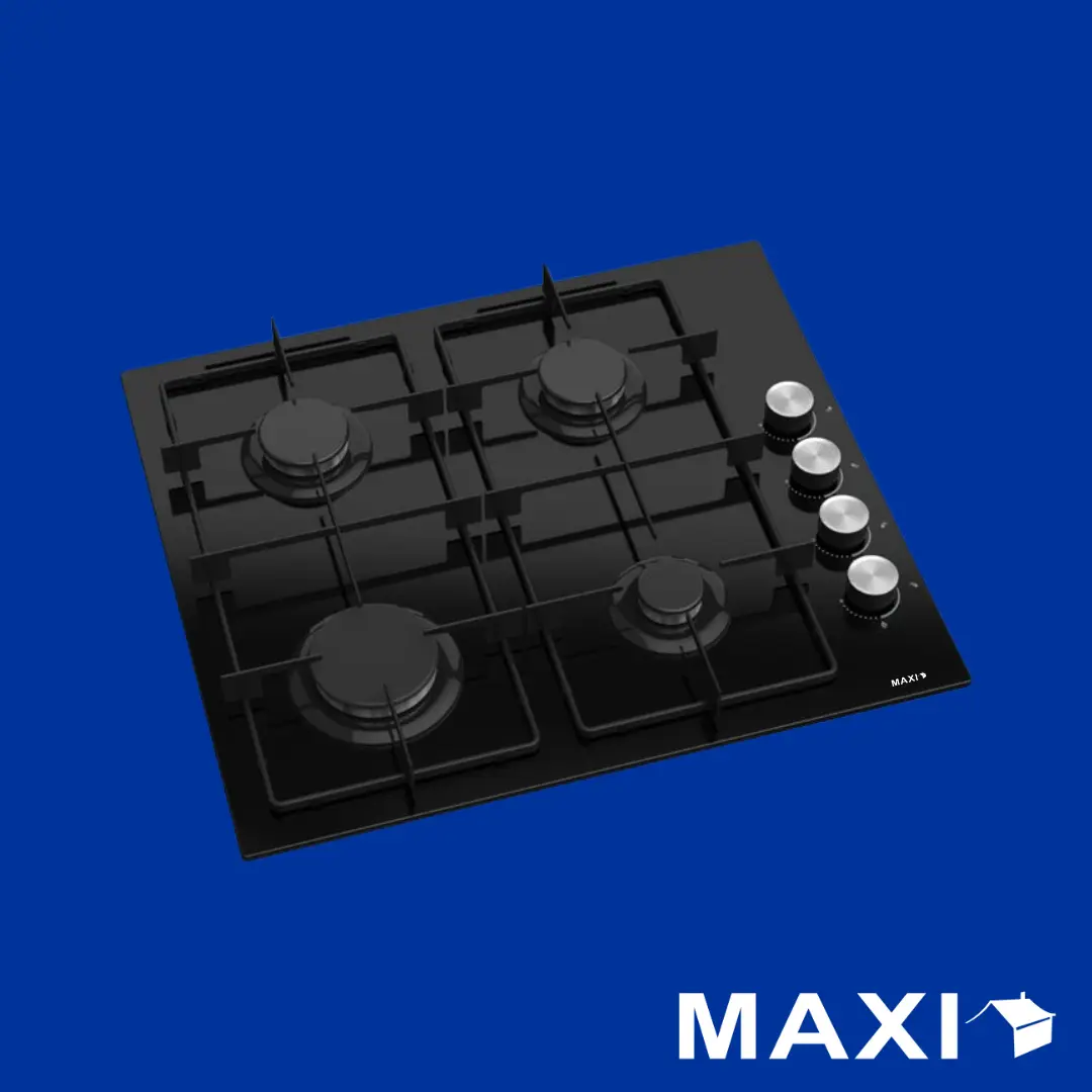Maxi Tabletop 4 Burners Black