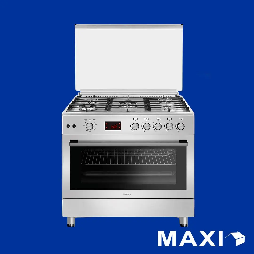 Maxi Gas Cooker 60x90 CM (5) Burners Shine Line Inox (FK963DSS)