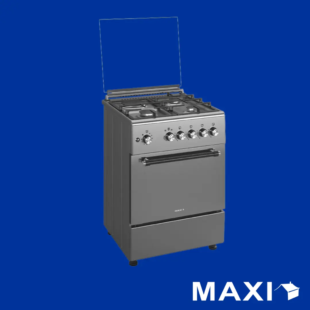 Maxi Gas Cooker 60x60 CM (3+1) Burners IGL Inox (TR)