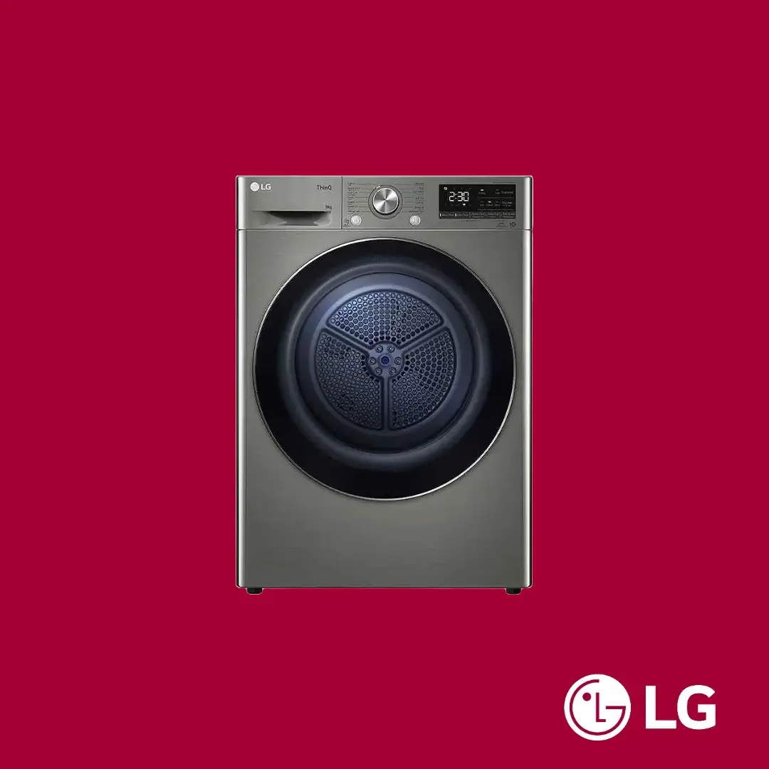 LG Dryer 9KG (90V9PV8N) Dual Inverter Heat Pump