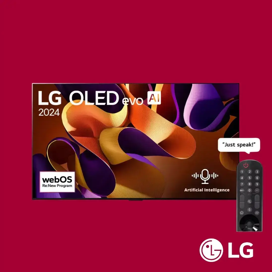 LG TV OLED 77 Inch G4 4K Smart TV AI Magic Remote webOS24
