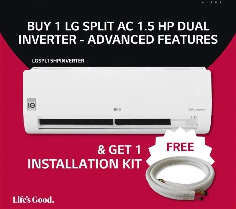 LG Split AC 1.5 HP Dual Inverter - Advanced Features